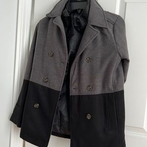 Worn twice pea coat London Fog 10/12 boys coat
